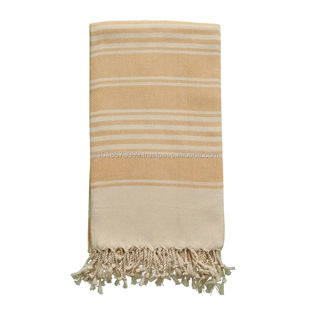 PEST-ANT-YLW Anatolia Peshtemal Towel Yellow 100% Cotton soft elegant texture OEM private label possible Amazon