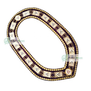 Oes Eastern Star Collars Colliers maçonniques de haute qualité Ladies LOCOP Chain Collar Circle of perfection - Product Image 1