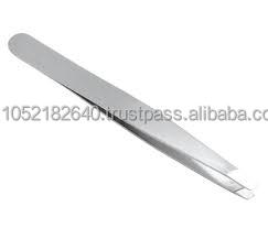 Pince à épiler en acier inoxydable de manucure à pointe carrée de qualité professionnelle avec logo laser personnalisé pour l'extension de cils de revente - Product Image 6