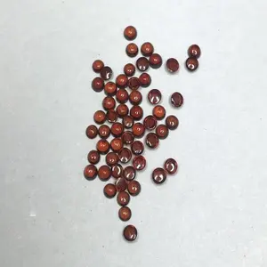 Venda por atacado de melhor qualidade preço 2mm natural garnet moçambique garnet redondo cabochões suave pedra preciosa solta do fabricante