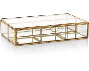 Caja de joyería de cristal con diseño elegante caja de joyería de cristal rectangular caja de joyería más vendida - Product Image 1