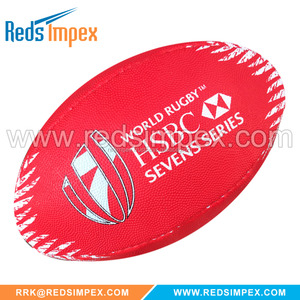 Dernier ballon de rugby personnalisé en caoutchouc synthétique hautement durable et écologique Plusieurs couleurs et tailles disponibles - Product Image 1