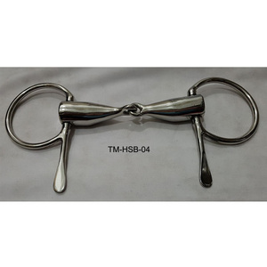 Mèches à mèches demi-cuillère avec logo personnalisé Mèche à crochet d'équitation en acier inoxydable durable avec couture fantaisie Produits Western Horse - Product Image 3