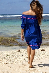 ชุดเดรสแขนกุดปักลายสไตล์โบฮีเมียนชุดเดรสชายหาดเซ็กซี่แฟชั่นฤดูร้อนฤดูร้อนไม่เย็นไม่ควรใส่ฤดูร้อน - Product Image 2