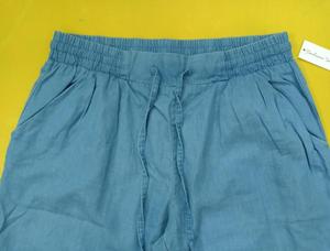 Haut de gamme marque authentique étiquettes femmes Denim automne décontracté régulier cordon plat antistatique pantacourt bangladeshi - Product Image 4