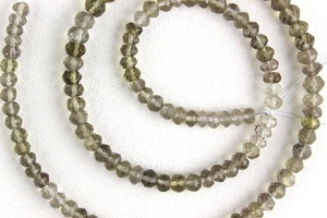 Pierres précieuses en Quartz fumé naturel Micro perles rondelles à facettes 2020 vente en gros fabricant authentique haute qualité - Product Image 2