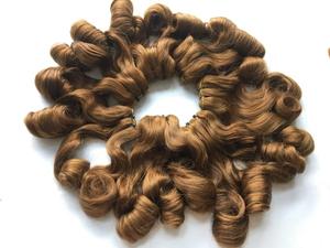 Machine de tissage de cheveux humains vierges brésiliens à cuticule alignée Double trame Fumi Style Color Funmi Bouncy Hair - Product Image 2