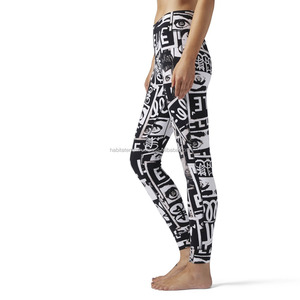 OEM Custom Design 100% Cotton Sport Fashion <b>Leggings</b> for <b>Women</b> High Waist 3D Digital Printing Fitness Yoga Wear Wholesale - Product Image 4