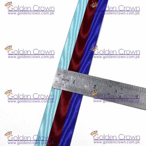 Cinta Medalla Moire Rojo, Azul Y Cielo - Product Image 4