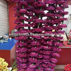 Guirnalda de caléndula para decoración, flores artificiales, flores grandes