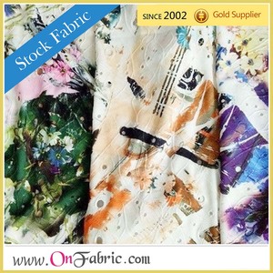 58 "/60" DTY Jacquard Print Knit Poliéster Spandex Tela 170gsm Grado de calidad - Product Image 4