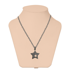 Pendentif étoile diamant pavé en argent Sterling 925, nouveau Design, bijoux de mode pour femmes - Product Image 2