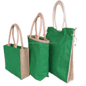 Bolsa de Lona Verde Lowellcraft con Base Reforzada, Color Sólido, Abertura Superior, Cierre de Cremallera, Estilo Moderno con Bordado - Product Image 3