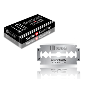 LOI Titanium DurablaDE Cuchillas de afeitar desechables de doble filo para hombres Cuchillas de afeitar de seguridad de acero inoxidable para salones de barberos - Product Image 4
