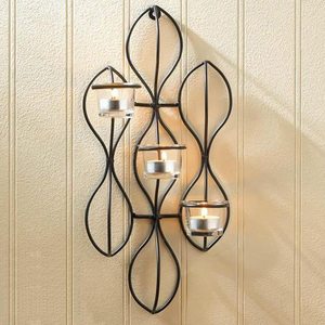 Support de bougie en cristal, accessoire mural - Product Image 1