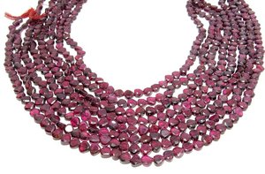 Cuentas de piedras preciosas sueltas con forma de corazón facetado de piedra granate roja precio por quilate Fabricación de joyas naturales de buena calidad - Product Image 5