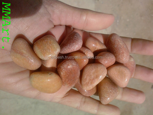 Galets de pierre d'agate rose polis à la machine de qualité supérieure, pierre naturelle aventurine pour la décoration intérieure et l'aménagement paysager - Product Image 2