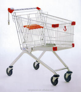 Chariot de supermarché pliable de qualité supérieure, personnalisé en usine - Product Image 2