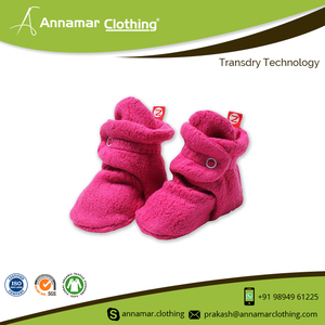 Wholesale New Design Baby <b>Booties</b> - Baby Boots Wholesale Soft Sole 100% Organic Cotton Baby <b>Booties</b> - Product Image 2