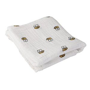 Custom Organic Cotton Baby Swaddle Blanket | Soft Muslin Newborn Receiving Wrap Breathable Infant Blanket For Infant <b>Bedding</b> <b>Set</b> - Product Image 4
