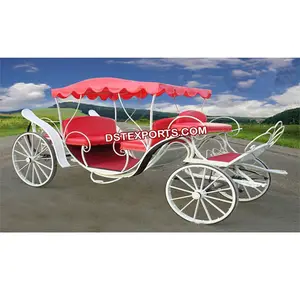 Chariot de mariage 41 ''pour cendrillon, charmante tenue de conte de fées, à vendre, Style ouvert, chariot de cheval pour randonnée