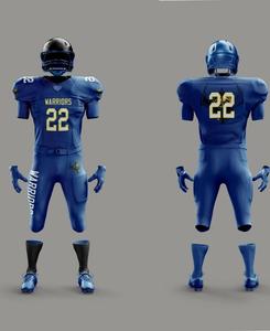 Uniforme de Fútbol Americano Personalizado Sublimado, Tallas Grandes, Transpirable, Antibacterial, de Secado Rápido - Product Image 3