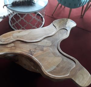 Mesa de centro de muebles de raíz de teca - Product Image 4