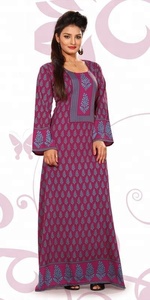 Poliéster de D E CORP CRAPE abaya impreso tela KAFTAN caftán - Product Image 5