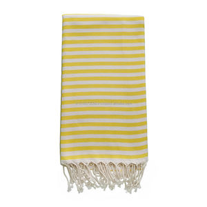 Toallas turcas Kash Peshtemal, Pestemal, aspecto vintage-Toalla de playa de moda azul bebé hecha en Turquía - Product Image 2