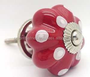 OMG Industries 'Boutons ronds en céramique peints à la main multicolores pour la cuisine, la chambre à coucher, la garde-robe, la commode et le tiroir d'utilisation de l'hôtel. - Product Image 5
