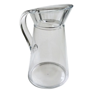 Grand pichet en plastique acrylique résistant à la rupture Capacité de 81 oz Écologique avec couvercle-JACK WORTH - Product Image 2