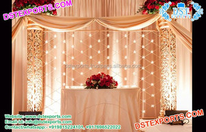 Candelabro de Metal para escenario de boda, telón de fondo ajustado para recepción, decoración de escenario, Rusia - Product Image 5