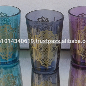 Verres à thé marocain avec boîte cadeau, ensemble de tasses à thé de luxe, impression personnalisée - Product Image 1