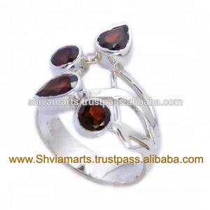 เครื่องประดับแฟชั่นทำด้วยมือสไตล์ใหม่925แหวนพลอยโกเมนเงินสเตอร์ลิงตลอดไปสำหรับผู้หญิงของขวัญแฟชั่น - Product Image 2