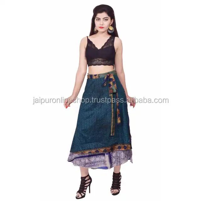 Indian Vintage Silk Wrap Skirt Women Beach Skirt Boho Skirt Magic Double  Layer Skirts for Indian Handmade Wrap Silk Skirt - Etsy