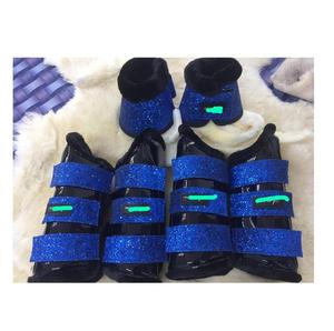 Bottes de cheval en tissu tendon de luxe avec paillettes, élégantes et sûres, protection des jambes adaptée à l'équitation, à l'entraînement et aux courses - Product Image 1