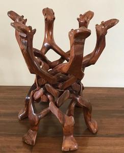 Camel Leg Stand, <b>Wooden</b> <b>Basket</b> Stand <b>Wooden</b> Display Stand, <b>Wooden</b> Camel Leg Shape Bowl Stand Camel Head Design <b>Wooden</b> Holder - Product Image 3