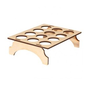 Precio de fábrica Nuevo estilo MDF Color dorado Soporte para huevos 12 Accesorios de cocina creativos Herramientas Gadgets Artículos para el hogar - Product Image 1