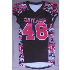 Uniforme de Football américain imprimé en 3D, maillots de Football, nouveau Style, bon marché, ensembles d'uniformes en sergé confortables et lourds - Product Image 3