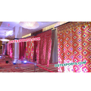 ปัญจาบงานแต่งงาน Phulkari ฉากหลังแต่งงานแบบดั้งเดิมปัญจาบธีมฉากหลังแต่งงานอินเดียฉากหลังเวทีตกแต่ง - Product Image 1