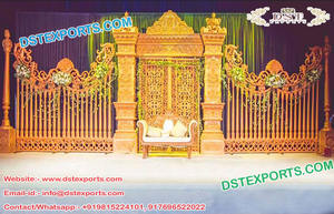 สไตล์Cกลับผนังแผงงานแต่งงานเวทีฉากหลังกรอบแผงอินเดียแต่งงานเวทีตกแต่งชุด - Product Image 3