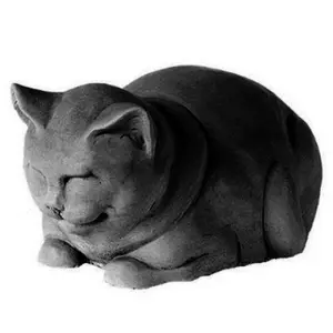 Garden decoration ornaments Cat stone statue DSF-T109