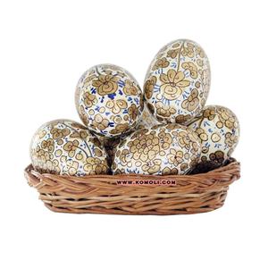 Hand Painted Designer Wooden Easter <b>Eggs</b> Unique handicraft toys and <b>decorative</b> accents for Easter and seasonal home <b>decor</b> - Product Image 1