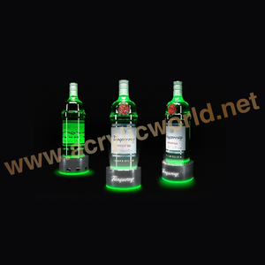 Expositor de Botellas de Vino y Licores de Acrílico Ecológico Personalizado con Logotipo Personalizado para Uso Publicitario - Product Image 1
