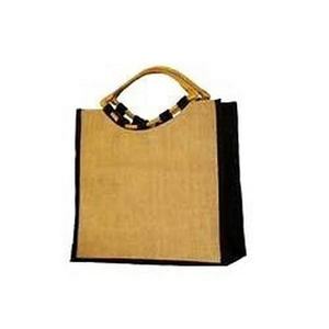 Bolsa de transporte de yute ecológica con asa de bastón, bolsa reutilizable impresa personalizada para embalaje de regalo, supermercado y uso de Promoción Comercial - Product Image 3