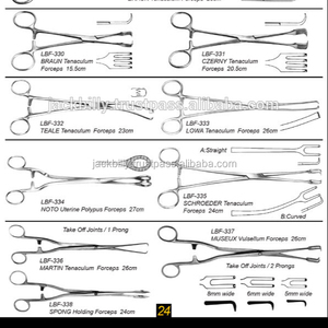 Pinzas Quirúrgicas Médicas de Acero Inoxidable, Pinzas Manuales, Diferentes Tipos de Instrumentos Quirúrgicos - Product Image 1