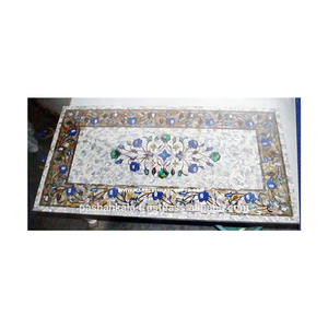 Tableros Rectangulares para Mesa de Comedor con Incrustaciones de Mármol - Product Image 1