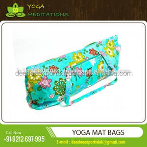 Sac de tapis de yoga en coton de haute qualité deux poches zippées intérieures/extérieures Qualité supérieure OEM Private Label DDE027 Modèle Couleur personnalisée - Product Image 3