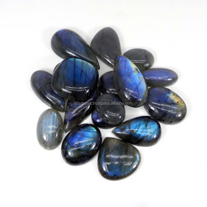 หินลาบราดอไรต์ธรรมชาติ100 GMS ผสม Cabochon, IG0366อัญมณี - Product Image 3