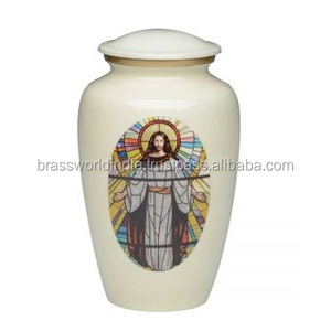Urne funéraire en aluminium de style américain pour cendres humaines, de Brassworld India Funeral Supplies - Product Image 5